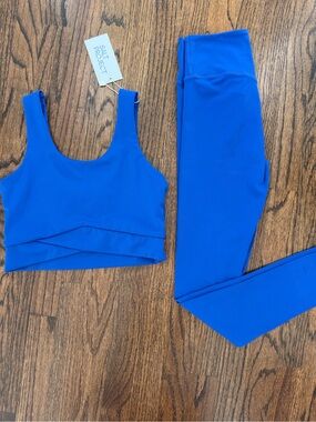 Salt + Project Cobalt Blue High-Waist Leggings